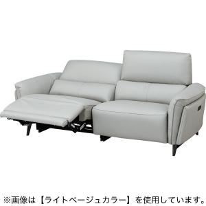 3人掛け両電動リクライニングソファ 本革(一部...の詳細画像5