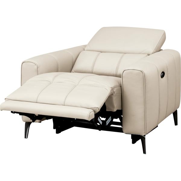 1人掛け電動リクライニングソファ(LS05 革 NW LBE) ニトリ