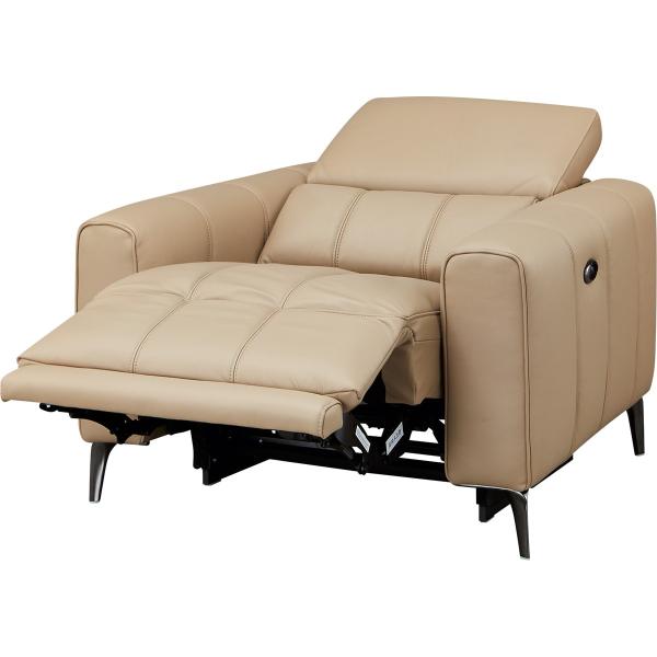 1人掛け電動リクライニングソファ(LS05 革 NW BE) ニトリ