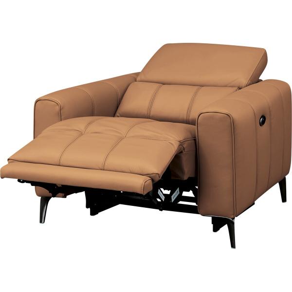 1人掛け電動リクライニングソファ(LS05 革 NW BR) ニトリ