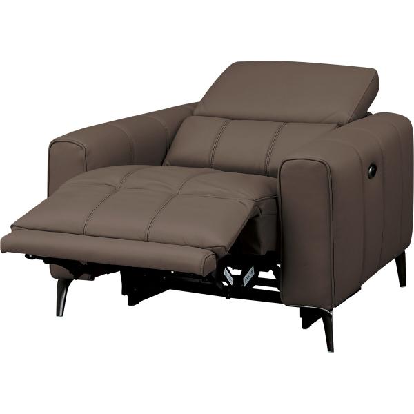 1人掛け電動リクライニングソファ(LS05 革 NW DMO) ニトリ