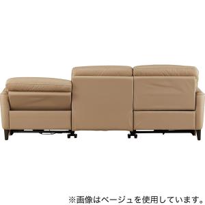 3人掛け左電動リクライニングワイドソファ 本革...の詳細画像5