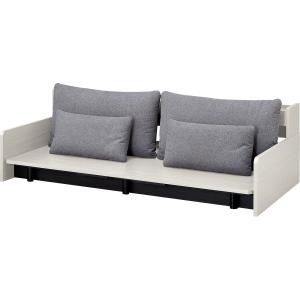 ニトリ（NITORI） 3Way ベッドソファセット＋サイドラック付き(B2 MGY