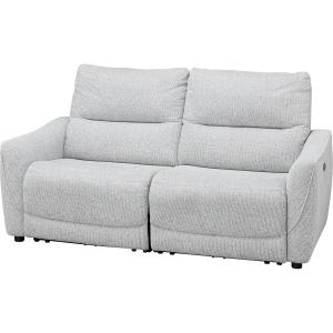 ニトリ（NITORI） 2人掛け布張り電動リクライニングソファ(HE02 LGY