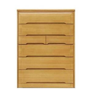 ニトリ 総桐製洋風チェスト 柿渋仕上げ (幅75-7段 MR) タンス たんす