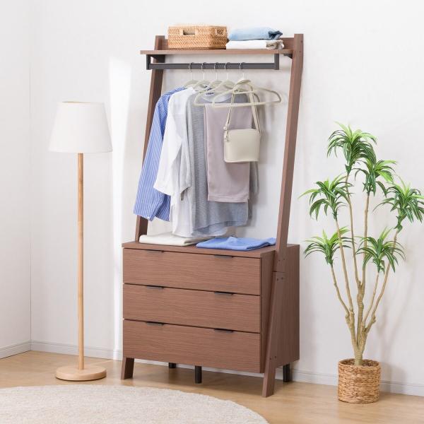 オープンワードローブ(エトナ80WR MBR2) ニトリ期間限定：4/6迄