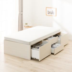 ゆです。ニトリ木製シングルベッド 引き出し収納付き　美品です！ シングル 宮付きすのこベッド (引出し付きタイプ LBR) | ニトリネット