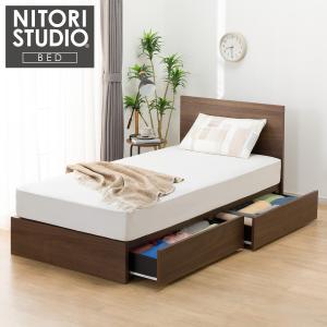 ニトリ（NITORI） シングル 豊富な収納力のチェストベッド (ライト
