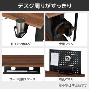 L型コーナーデスク(DX012 160 MBR...の詳細画像2