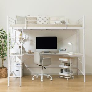 ニトリ（NITORI） 棚付きデスク(HB02 BK) ニトリ期間限定：4/6迄