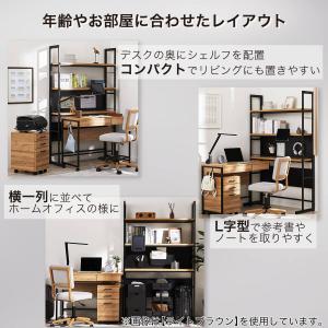 シェルフデスク(JH01 MBR) ニトリの詳細画像3
