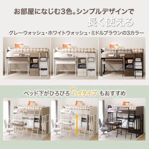 システムベッドデスク(デニッシュ01 ミドルタ...の詳細画像3