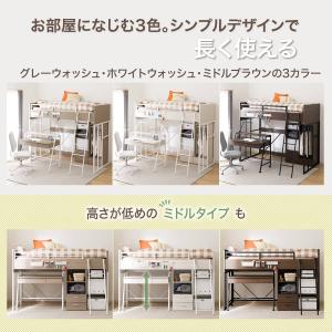 システムベッドデスク(デニッシュ01 ハイタイ...の詳細画像3