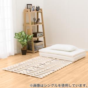 ニトリ ベッド セミダブル すのこベッド(ソルバ4/マットレス用