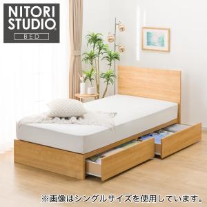 【ニトリ】収納付きクイーンベッド ＆ マットレス付き ニトリ ベッド 引出し収納付き クイーンベッドフレーム