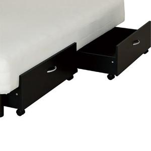 ベッド下収納(W80CM 2コセットBK) ニトリ