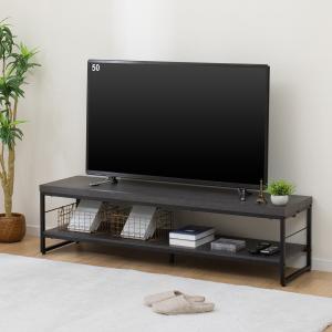 NITORI 人気黒色 トップガラス モダンローボード、テレビ台、幅150cm ニトリ 幅151 ローボード(ショア150B MBR) テレビ台 TV台 TV