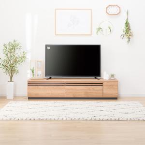 ニトリ（NITORI） 木目調 シンプルローボード（幅199cm LGY） テレビ台