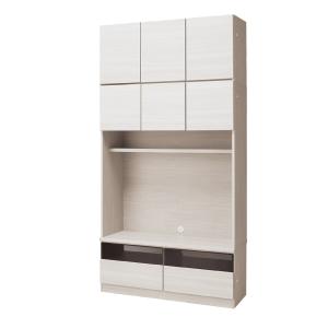 ニトリ（NITORI） 美しい光沢の壁面収納シリーズ 上置(ポルテ 80U LBR