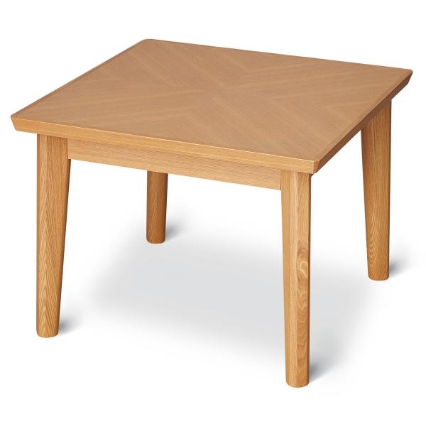 幅57cm 木製サイドテーブル エンドテーブル ソファテーブル ベッドテーブル(アロウ600 LBR...