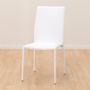ニトリ　ダイニングチェア　Nクーボ PVC WH ニトリ ダイニングチェア (クーボ3 PVC WH/SI) 食卓椅子