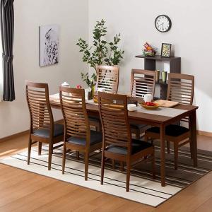 ニトリ（NITORI） 幅180cm ダイニングテーブル7点セット(ロレイン5H