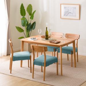 ニトリ 幅120 ダイニングテーブル5点セット（DTアルナスDF120LBR