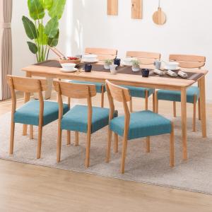 ニトリ（NITORI） 幅180 ダイニングテーブル7点セット（DTアルナス