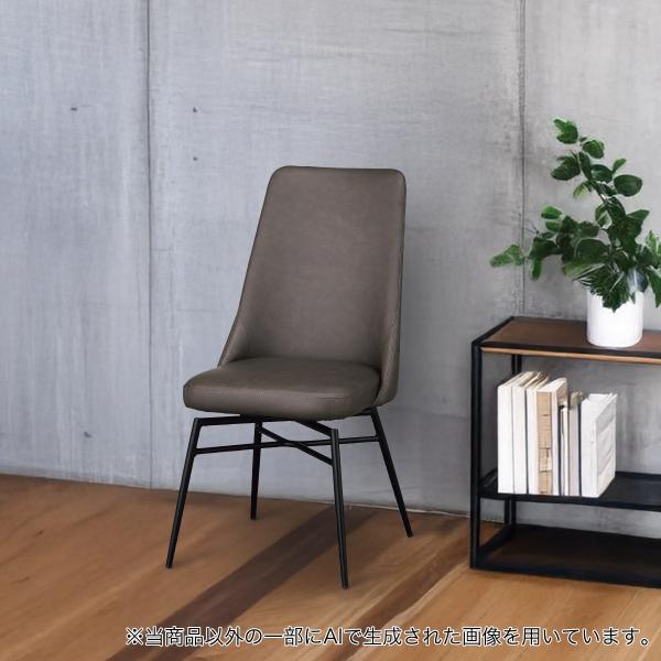 ダイニングチェア(YA342回転 PVC DBR) ニトリ