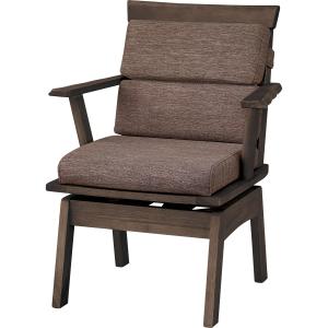 ニトリ 肘付き ダイニングチェア Nシールド ANV001キャメル/BK