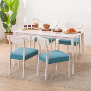 ニトリ 幅120cm ダイニングテーブル(ファンシー120 スペインWH) 4人