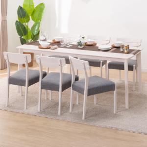 ニトリ（NITORI） 幅180ダイニングテーブル7点セット（DTアルナス