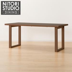 ニトリ 幅165 ダイニングテーブル(NコレクションT-06U 165NA/BK