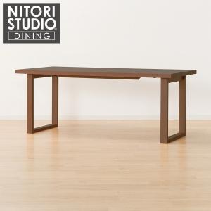 ニトリ 幅180 ダイニングテーブル(NコレクションT-06U 180MBR/BK