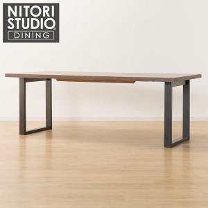 ニトリ 幅180 ダイニングテーブル(NコレクションT-06U 180MBR/BK