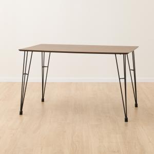 ニトリ 幅120cm ダイニングテーブル(ステイン120 MBR) 4人