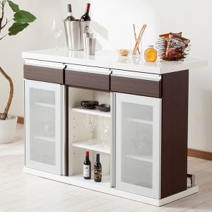 幅120cm バーカウンター(モデナ 120 DBR) ニトリ 『配送員設置』