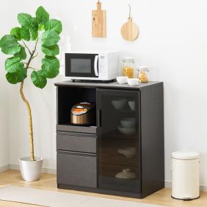 ニトリ（NITORI） すっきり片付くオープン収納カウンター (幅90cm NA