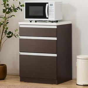 ニトリ キッチン収納カウンター (幅60cm 引き出し GY) キッチン