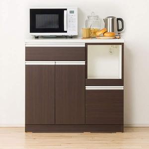 ニトリ キッチンカウンター(90 BR)キッチン収納 キッチンラック