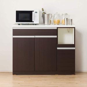 ニトリ（NITORI） キッチンカウンター(レジューム120-2QH-R DBR