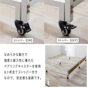 収納式の頑丈なスチール製親子ベッド (ホワイト...の詳細画像5