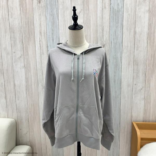 PlayStation　パーカーＬサイズ　ライトグレー ニトリ