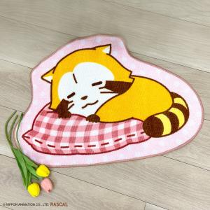 ラスカル　ダイカットマットおねんね/ピンク ニトリ
