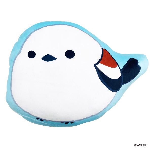 ふくふくシマエナガ ダイカットまくら 斜め ニトリ