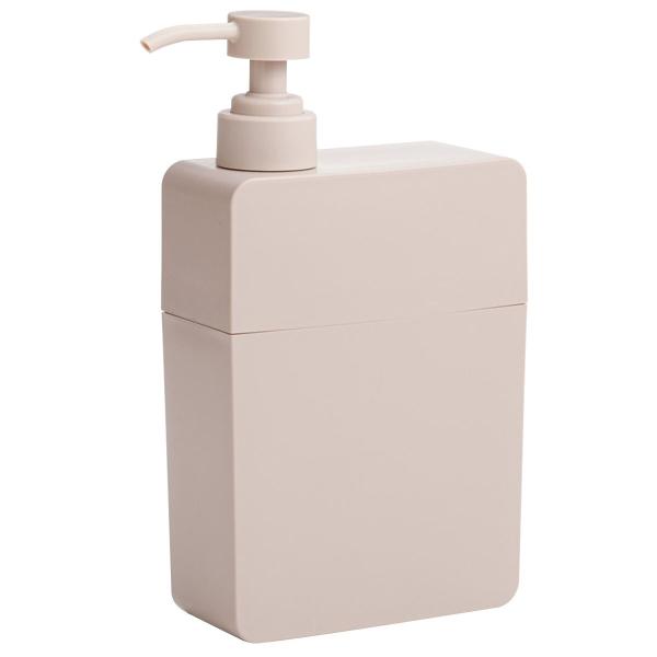 詰め替え袋がそのまま入るスクエアボトルラック(エムスラッシュ ローズ 400mL) ニトリ