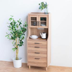 ニトリ 幅70cm 大人可愛いキャビネット 扉＋引き出しタイプ（WH