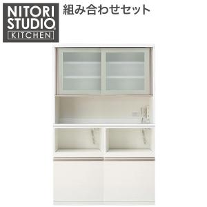 ニトリ 幅120cm KBリガーレセットWH(GL-120KB/D50-120WT/L50-60J ニトリ 幅120cm KBリガーレセットWH(GL-120KB/D50-120WT/L50-60J