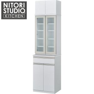 ニトリ 幅60cm キッチンボード(セラミック天板リガーレ60DB WH