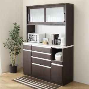 家事のしやすいハイカウンターのキッチンボード(クリスナ 140KB DBR) ニトリ 『配送員設置』 『5年保証』